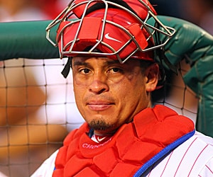 Phillies place Carlos Ruiz on the seven-day concussion disabled