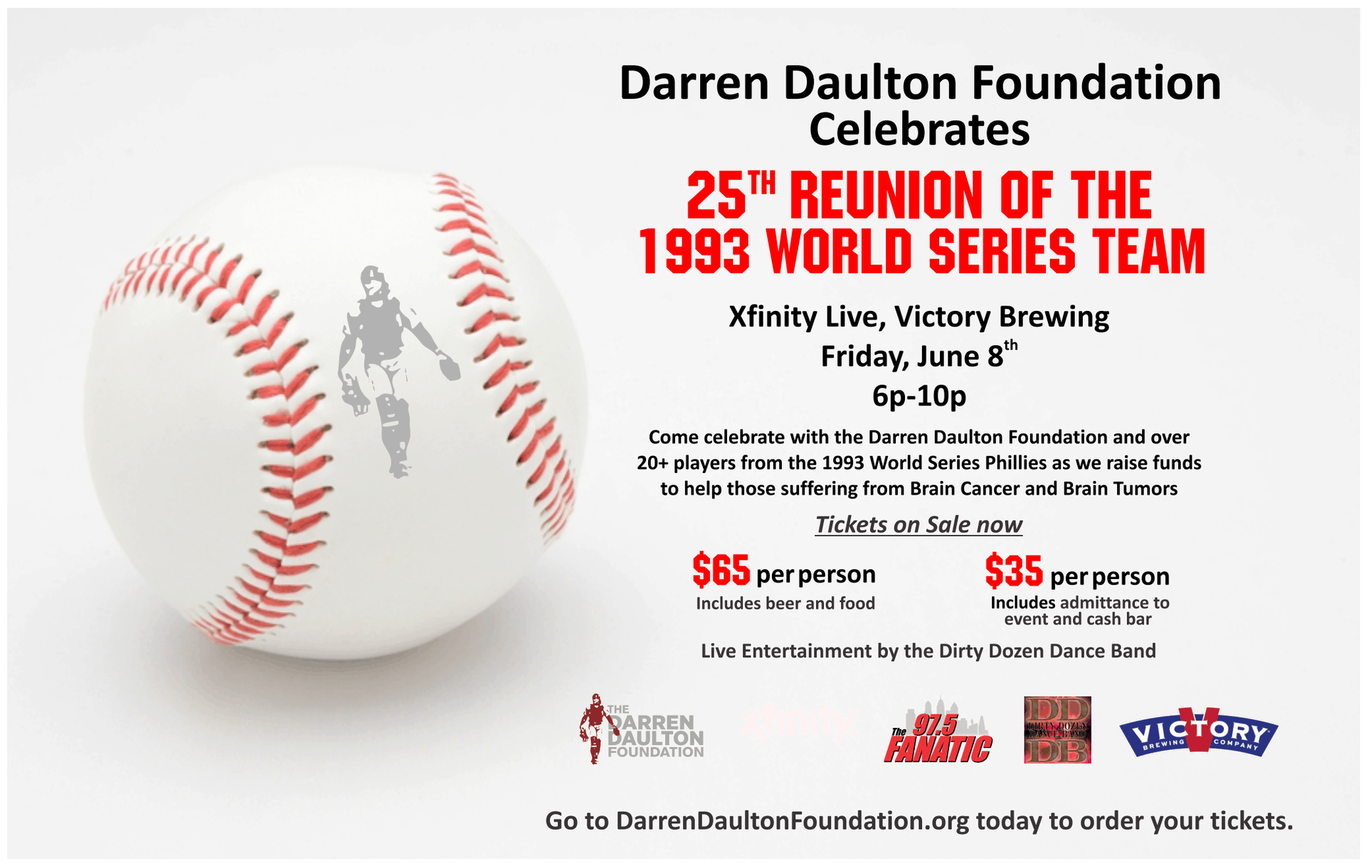 Darren Daulton 1993 Philadelphia Phillies World Series Home &