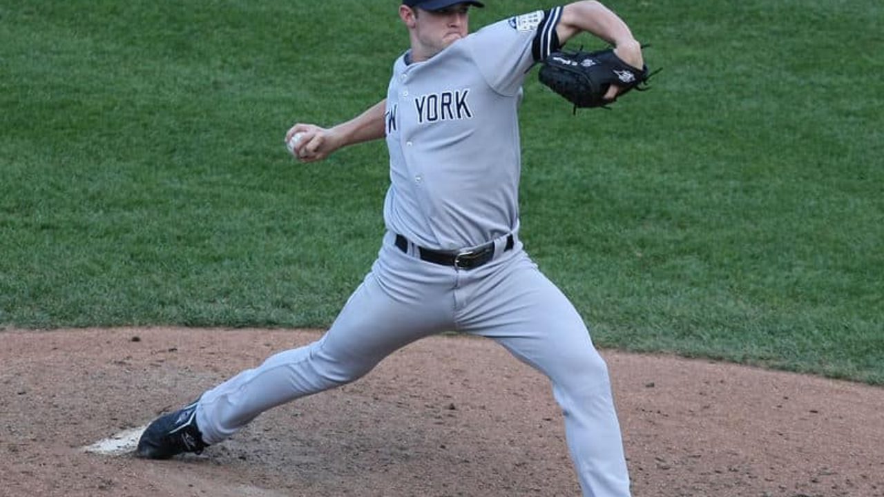 New York Yankees relief pitcher David Robertson reacts after