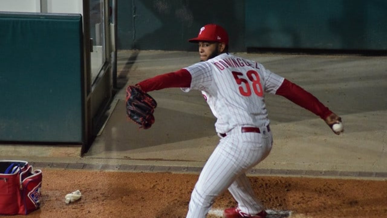 Philadelphia Phillies Reliever Seranthony Domínguez Available to Pitch in  NLDS Game 2 - Sports Illustrated Inside The Phillies
