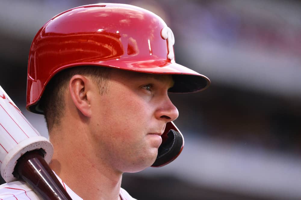 Phillies' Rhys Hoskins: Not part of NLCS roster 