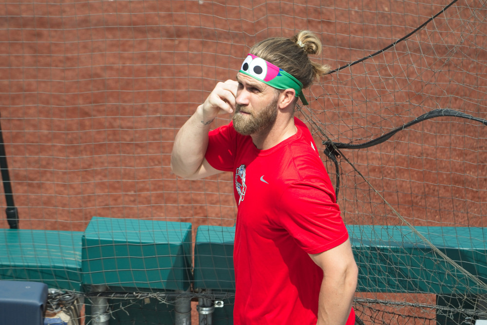 Bryce Harper is so Locked in He Doesn't Have Time for Your Silly