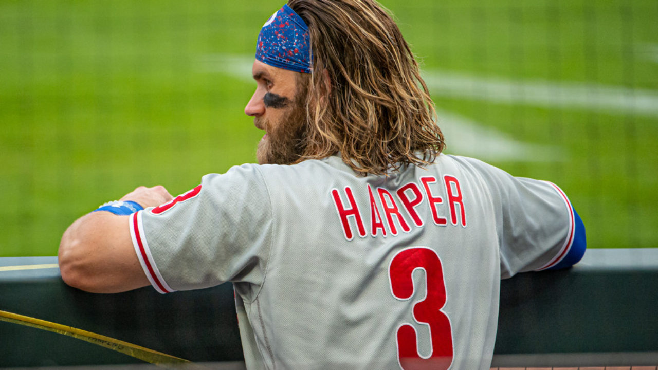 Bryce Harper's headband collection continues to grow with latest