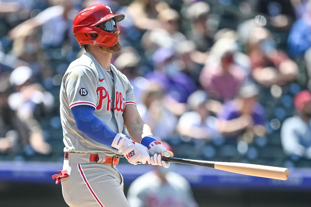 How Phillies' Bryce Harper's 2021 compares to his 2015 MVP season