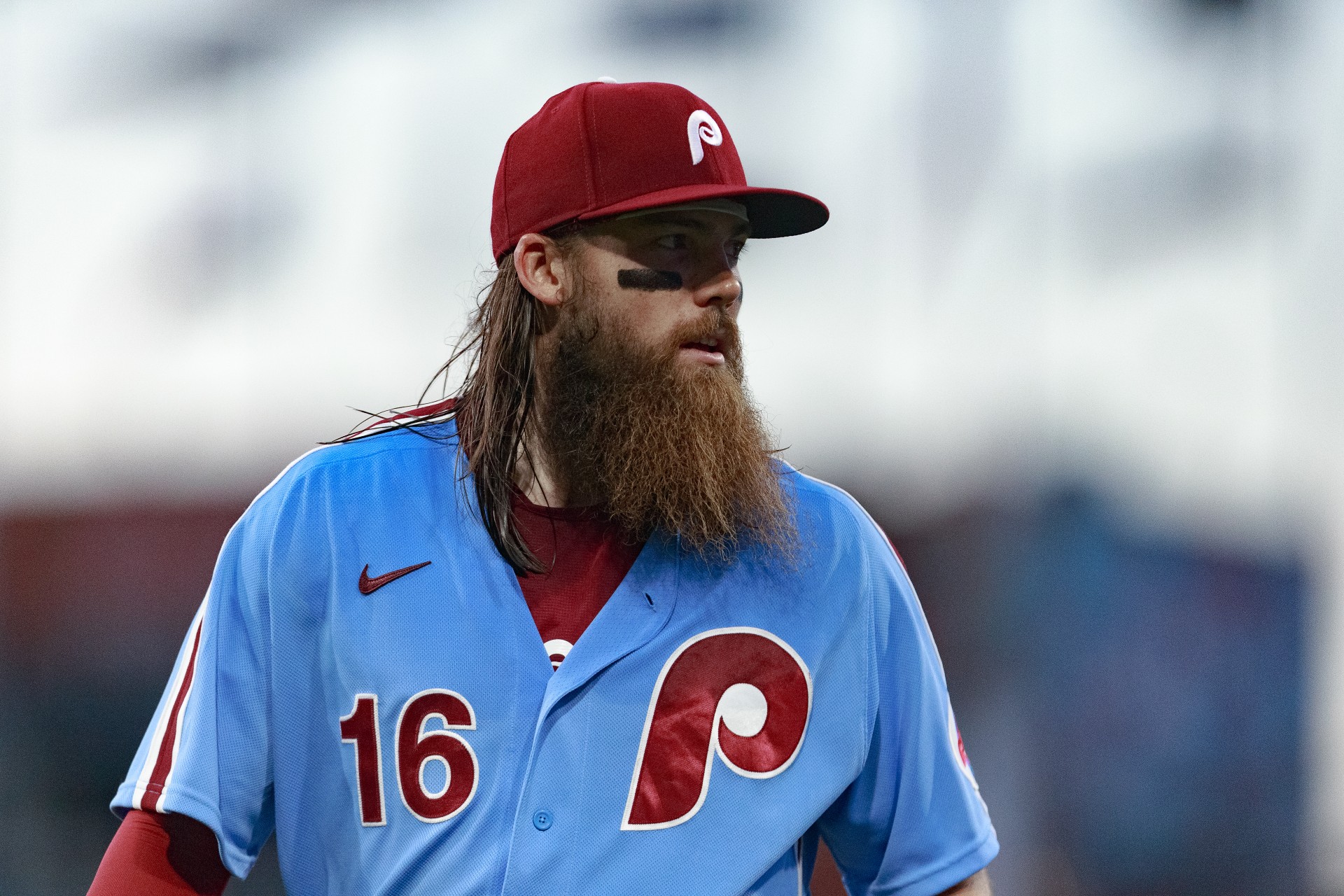 just a reminder that Marsh has a face under there : r/phillies