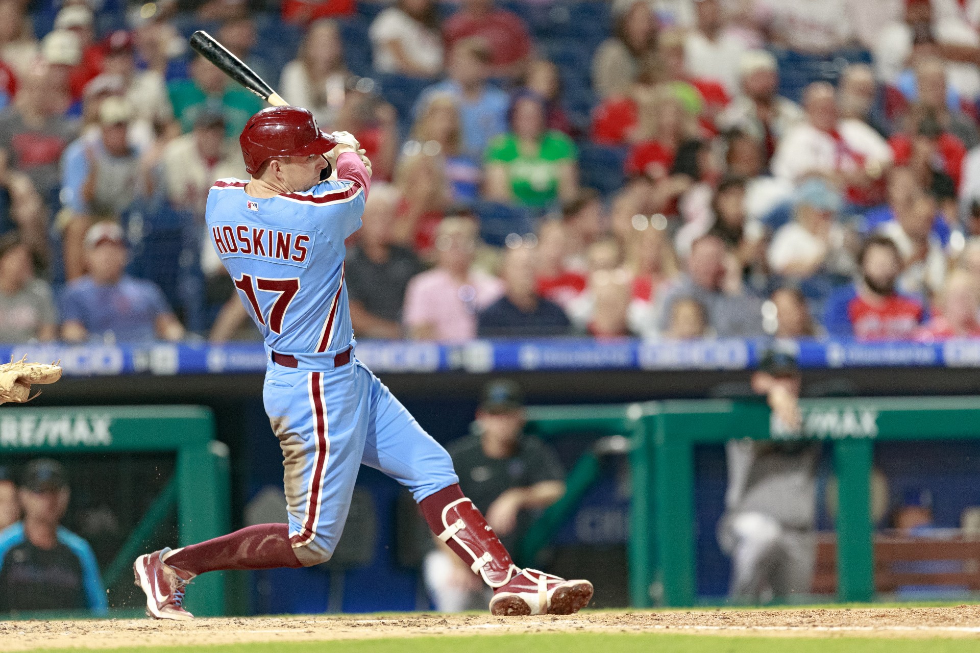 Hoskins hopeful for potential October return for Phillies National News -  Bally Sports