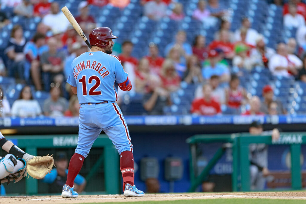 Philadelphia Phillies on X: Congratulations to Kyle Schwarber on being  named a 2022 Hank Aaron Award Finalist! Vote Kyle ➡️    / X