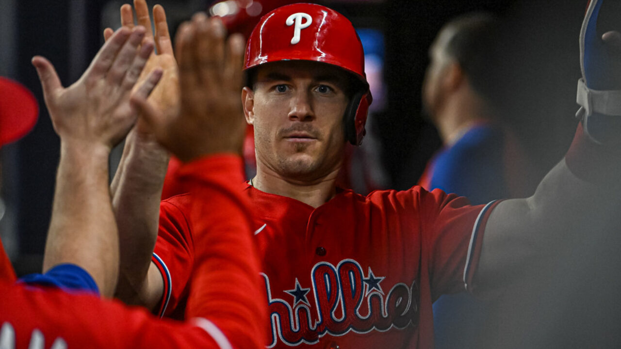The Phillies will wear their red jerseys for Wednesday's game at