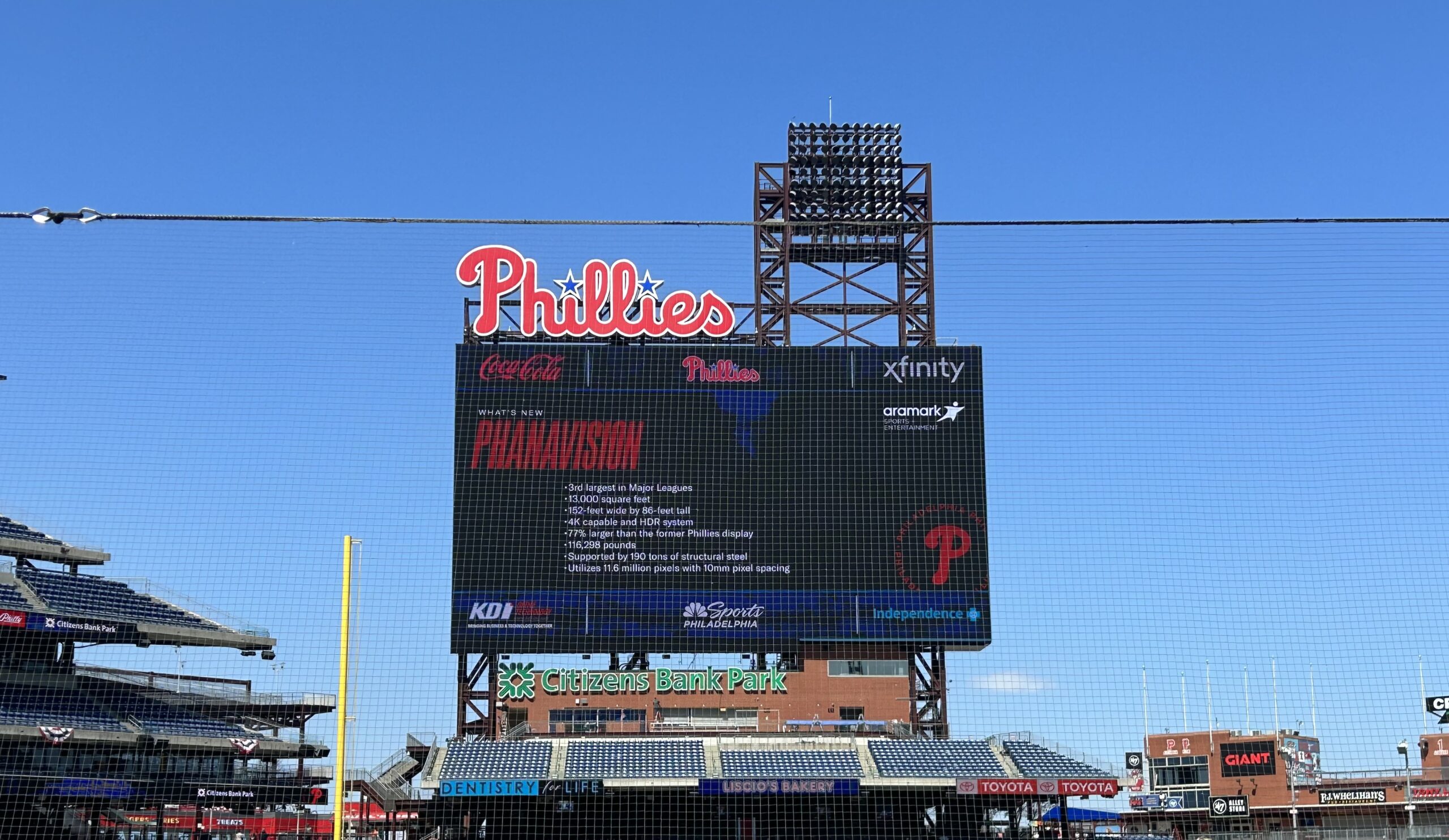 First Look: New scoreboard at Citizens Bank Park unveiled