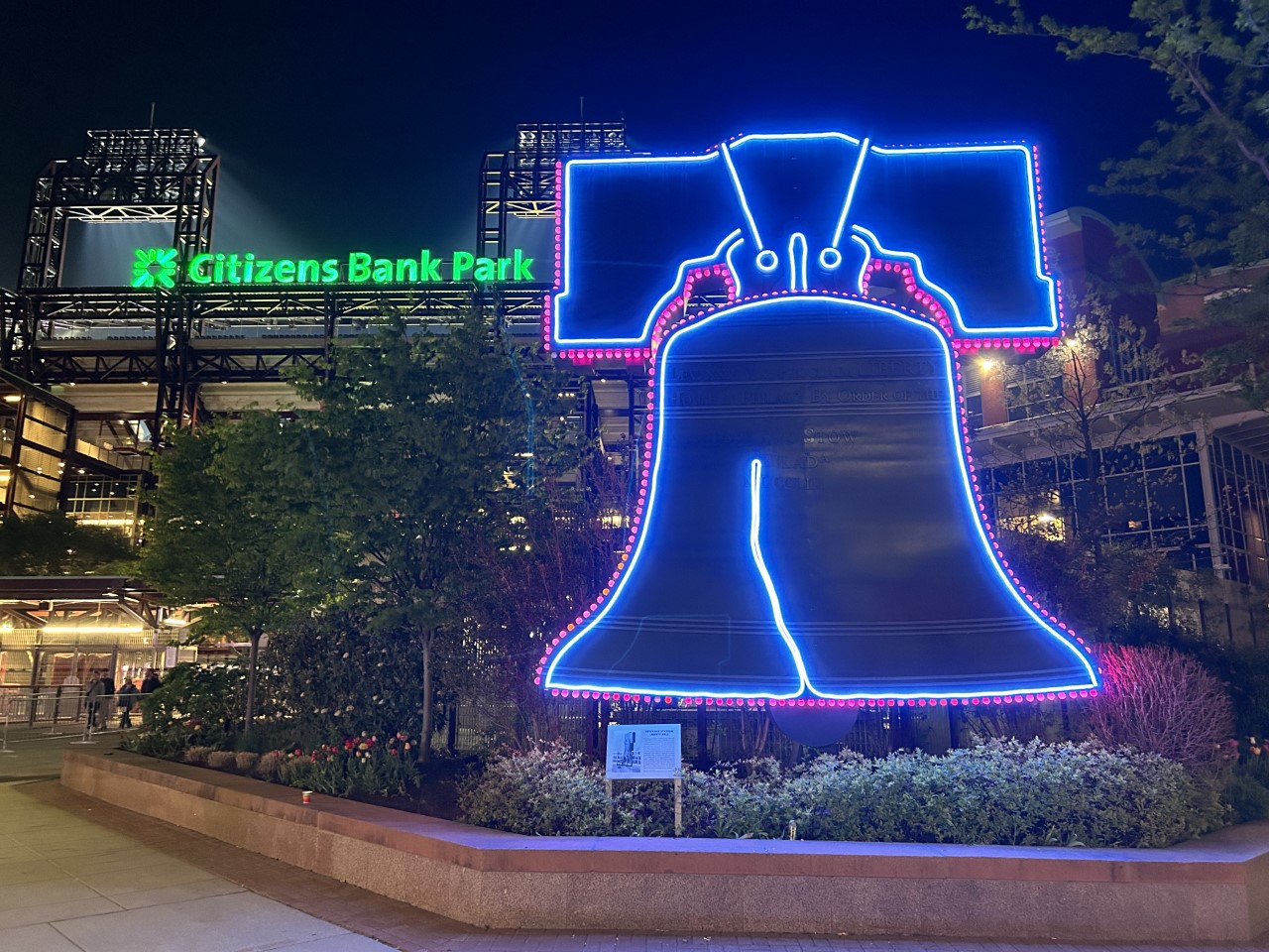 Bedlam at the Bank Philadelphia Retro Baseball Sign Broad 